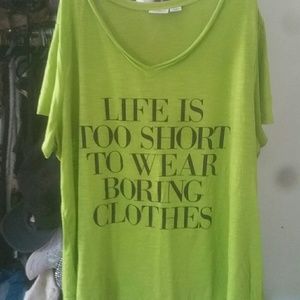 Embellished green t-shirt